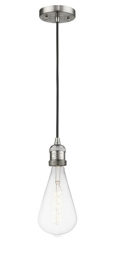 Bare Bulb 7W 1 LED Mini Pendant 3.5 x 2 Inch by Innovations  - 200C-SN-BB125LED