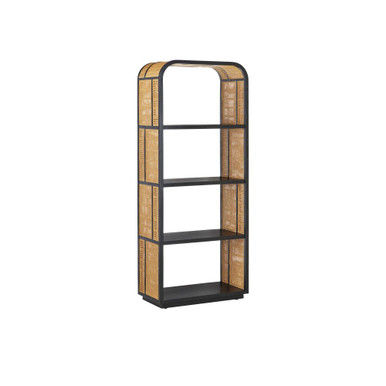 Anisa Rattan Etagere 76 Inch Tall and 31 Inch Wide by Currey Company - 3000-0229