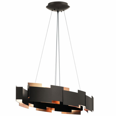 Moderne 2 Light Oval Small Pendant by Kichler - 42993