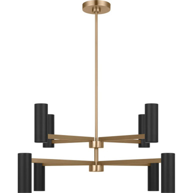 Zentro 8 Light Chandelier 36 Inch Wide by Generation - GLC2068