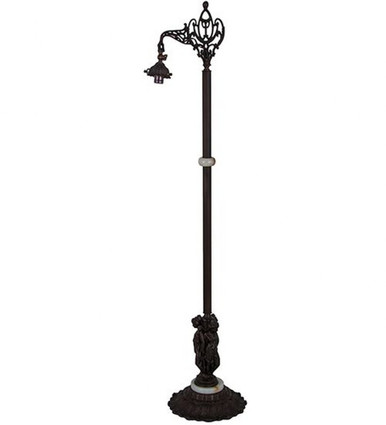 One Light Floor Lamp Base with 3 Graces/Bridge Arm by Meyda Tiffany - 31983