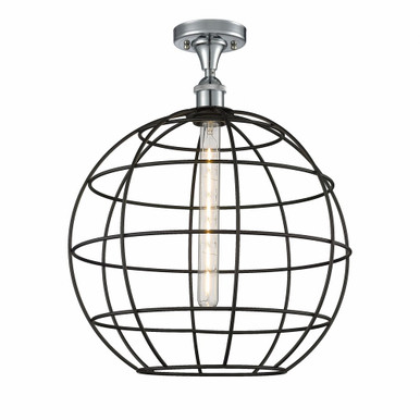 Lake Placid One Light 16 Inch Wide Semi Flush Mount by Innovations - 516-1C-LP-16