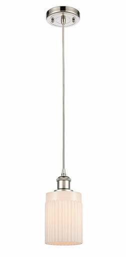 Hadley 1 Light Cord Hung Mini Pendant 9 and 4.5 Inch Wide by Innovations - 516-1P-PN-G341