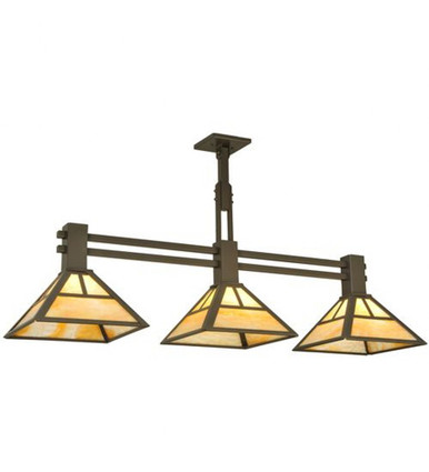 T Mission 3 Light Island Pendant 24 x 11.5 Inches by Meyda Tiffany - 132896