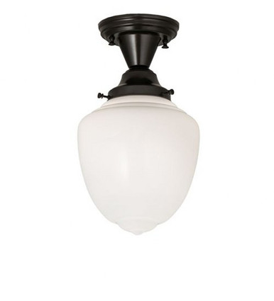 Revival Schoolhouse 1 Light 14 Inch Tall Flush Mount by Meyda Tiffany - 176840