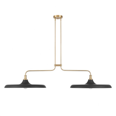 Moriso 2 Light Chandelier 12.25 Inch Tall and 22 Inch Wide by Hunter Fans - 48150