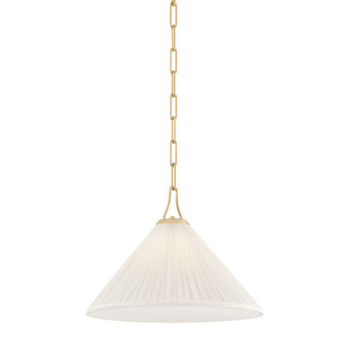Merida 1 Light Pendant 11.5 Inch Tall and 16 Inch Wide by Mitzi - H1076701S-AGB