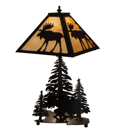Moose on the Loose 1 Light Table Lamp 20.5 x 16 Inch by Meyda Tiffany - 219733