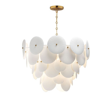 Isla 5 Light Chandelier 18 Inch Tall and 23.25 Inch Wide by Maxim - 12825WTNAB