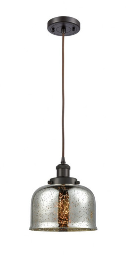 Bell 1 Light Cord hung Mini Pendant 10 Inch and 8 Inch Wide by Innovations - 916-1P-OB-G78