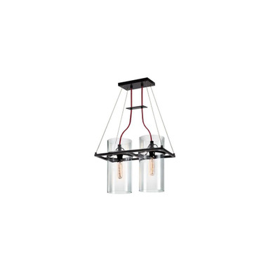 Square Ring 2 Light Pendant 12.5 Inch Tall and 17 Inch Wide by Sonneman - 4762.25
