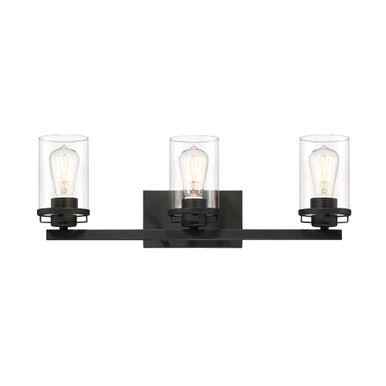 Jedrek Three Light Vanity Light by Designers Fountain - 93303-bk