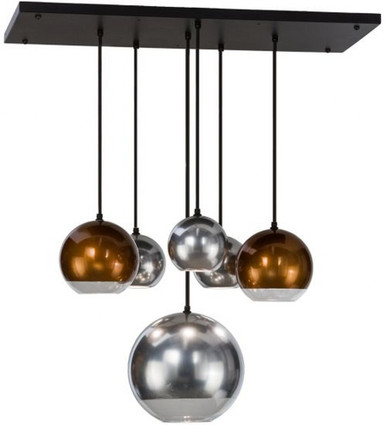 Bola Metalica 6 Light Pendant 22 x 18 Inches by Meyda Tiffany - 151942
