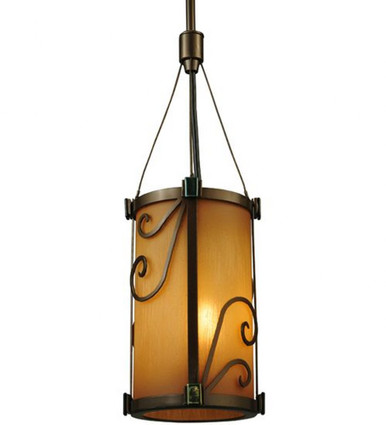 Cilindro Sorbonn 1 Light Mini Pendant 82.5 x 5.25 Inches by Meyda Tiffany - 125507