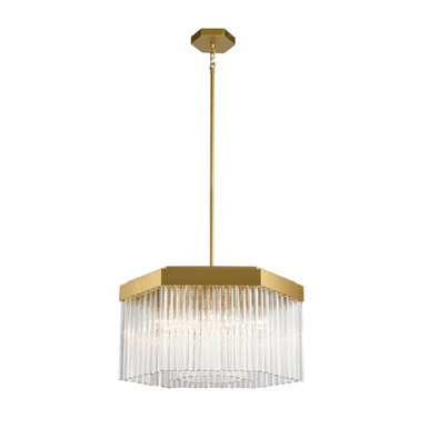 Emma 7 Light Chandelier 11.32 Inch Tall and 20.9 Inch Wide by Artcraft - AC12063BR