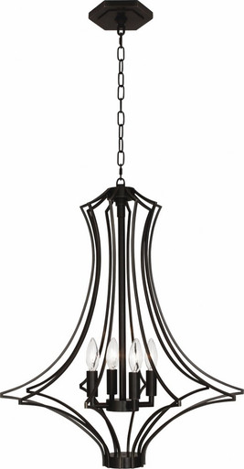 Grace 4 Light Medium Chandelier by Robert Abbey - 467WS4