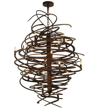Cyclone 18 Light Chandelier 48 x 36 Inches Wide by Meyda Tiffany - 116006