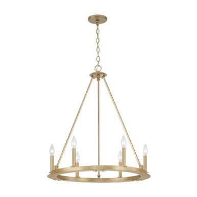 Pearson 6 Light Chandelier 30.5 x 26 Inch Wide by Capital - 4916AD