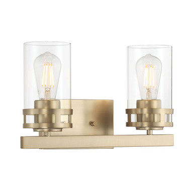Lunden 2 Light Bath Vanity 9 Inch Tall and 14.5 Inch Wide by Millennium - 91022-MG