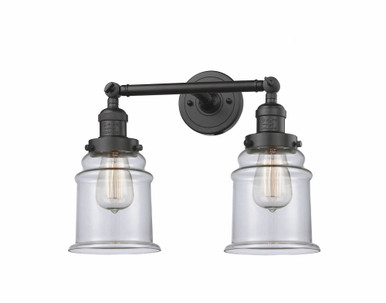 Franklin Restoration 2 Light Canton Vanity Light by Innovations - 208-OB-G182
