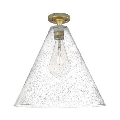 Crown Point 1 Light Berkshire Flush Mount 16 Inch Wide by Innovations - 434-1F-GBC-16_P