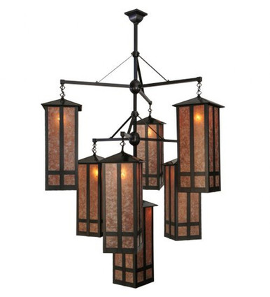 Church Street 7 Light Chandelier 73 x 47 Inches Wide by Meyda Tiffany - 142003