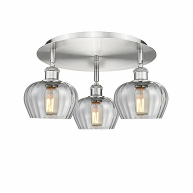 Fenton 3 Light 18.25 Inch Wide Flush Mount by Innovations - 516-3C-G9