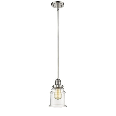 Canton 100W 1 LED Stem Hung Mini Pendant 10 X 6.5 Inch Wide by Innovations - 201S-G18-LED