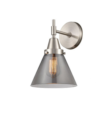 Cone 1 Light Wall Sconce 11.25 Inch Tall and 7.75 Inch Wide by Innovations - 447-1W-SN-G43