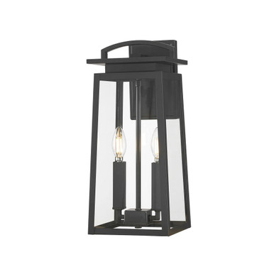 Kendrix 2 Light Outdoor Wall Mount 17.5 Inch X 7.5 Inch Wide by Millennium - 66002-PBK