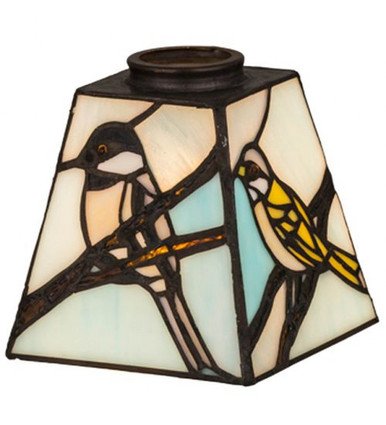 Backyard Friends 5 Inch Square Shade by Meyda Tiffany - 65594