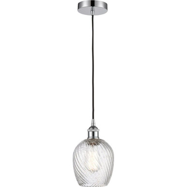 Salina 100W 1 LED Cord Down Mini Pendant 9.38X5.75 Inch Wide by Innovations - 616-1P-PC-G292-LED