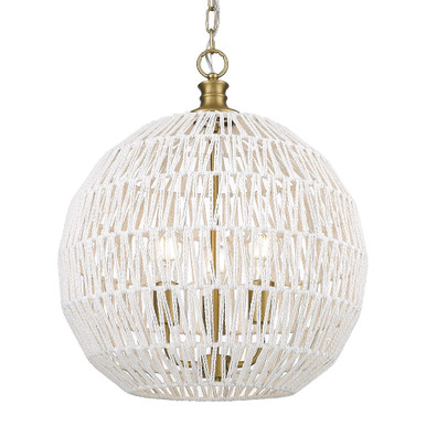 Florence 3 Light Large Pendant by Golden - 6933-3P