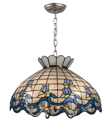 Roseborder 5 Light Large Pendant 14 Inch Tall by Meyda Tiffany - 165806