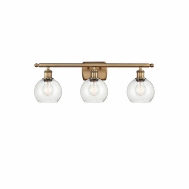 Athens 3 Light Bath Vanity 8.88 Inch Tall X 25.88 Inch Wide by Innovations - 516-3W-BB-G124-6