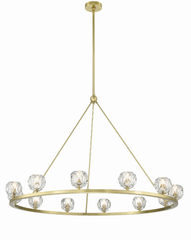 Aragon 48W 12 LED Chandelier 32 x 48 Inches Wide by Crystorama - ARA-10266-SB