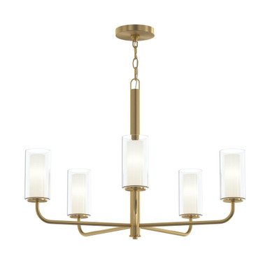 Mack 5 Light Chandelier 20.5 Inch Tall and 28 Inch Wide by Progress - P400475