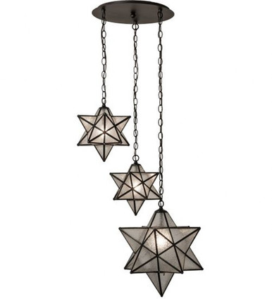 Moravian Star 3 Light Cascading Pendant 24 x 26 Inches by Meyda Tiffany - 162799