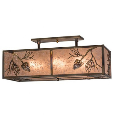 Balsam Pine 6 Light Flush Mount 15.5 x 16 In by Meyda Tiffany - 164985
