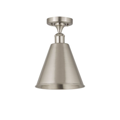Berkshire Metal 100W 1 LED Semi Flush Mount 11.25 X 8 by Innovations - 516-1C-MBC-8-LED