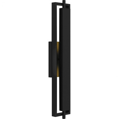 Pointsett 24W LED Outdoor Wall Lantern 30 Inch Tall by Quoizel - PNT8506MBK
