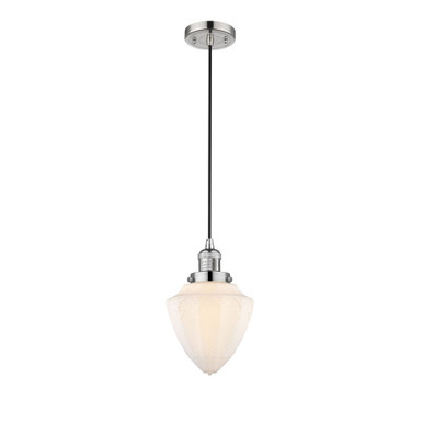 Bullet 1 Light Cord Hung Mini Pendant 11.13 and 7 Inch Wide by Innovations - 201C-G66-7