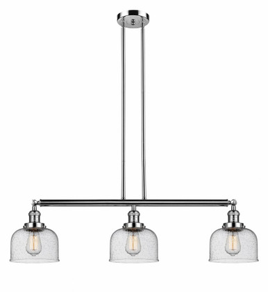 Bell 3 Light Stem Adjustable Island 13 Inch X 40.5 Inch Wide by Innovations - 213-PN-G74