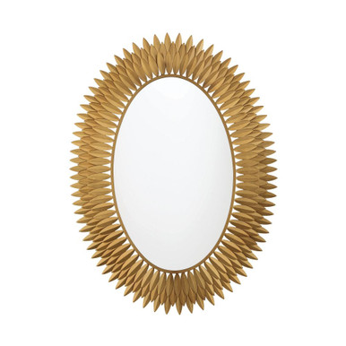 Broche 24W 1 LED Mirror 42.25 Inch Tall and 31.25 Inch Wide by Crystorama - BRH-M500-GA