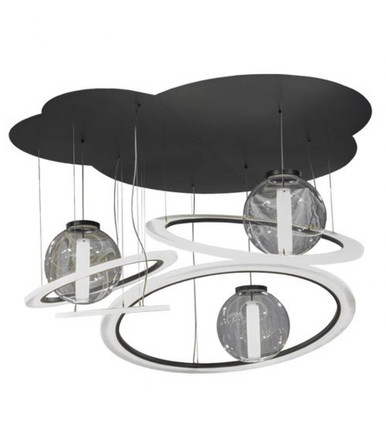 Anillo Bola 420W LED Cascading Pendant 20 x 84 Inches by Meyda Tiffany - 152804