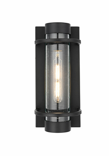 Parrish 1 Light Outdoor Wall Sconce 12.5 Inch X 5.5 Inch Wide by Elegant - OD368W13BK