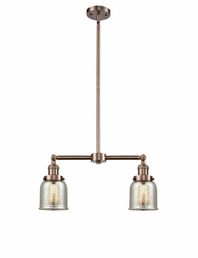 Bell 2 Light Stem Adjustable Island 10 Inch and 21 Inch Wide by Innovations - 209-AC-G58