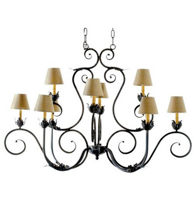 Claire 10 Light Oblong Chandelier 32 x 48 Inches Wide by Meyda Tiffany - 118049