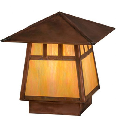 Stillwater Double Bar Mission Square Deck Light 10.5 x 14 In by Meyda - 160415