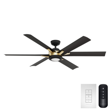 Melia 6 Blade Ceiling Fan with Light Kit 65 Inch Wide by Casablanca Fans - 53568